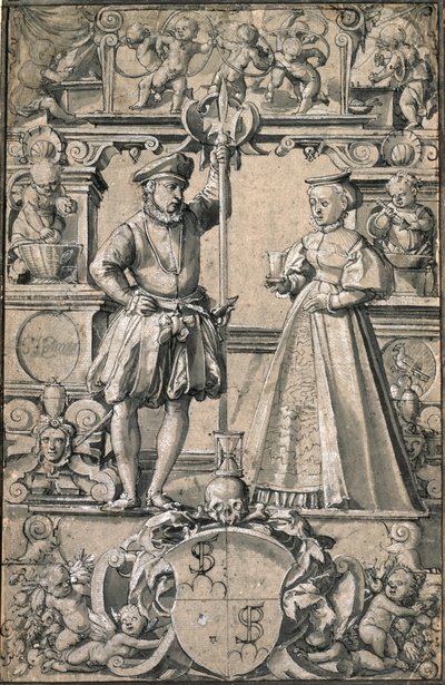Design for a glass painting by Abel Stimmer